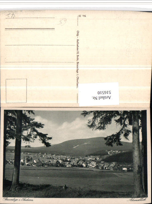 516510,Braunlage im Oberharz Totale Adamsblick
