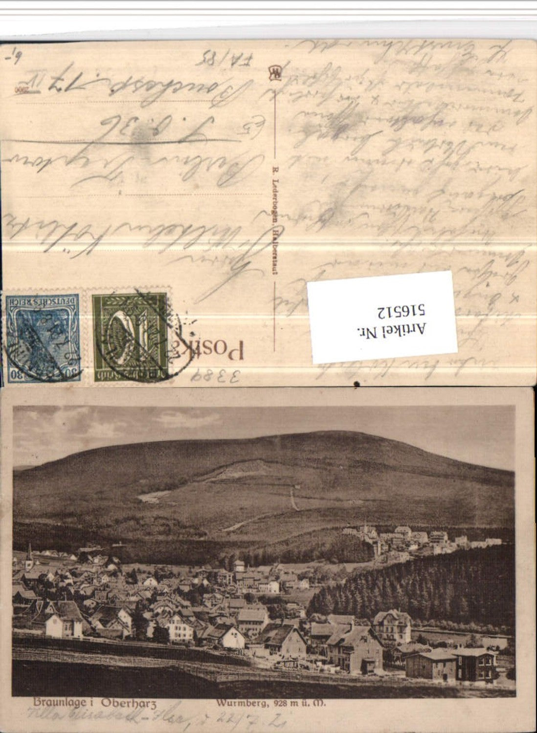 516512,Braunlage im Oberharz Totale m. Wurmberg
