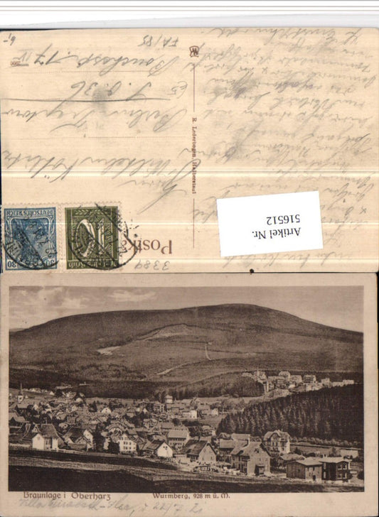 516512,Braunlage im Oberharz Totale m. Wurmberg