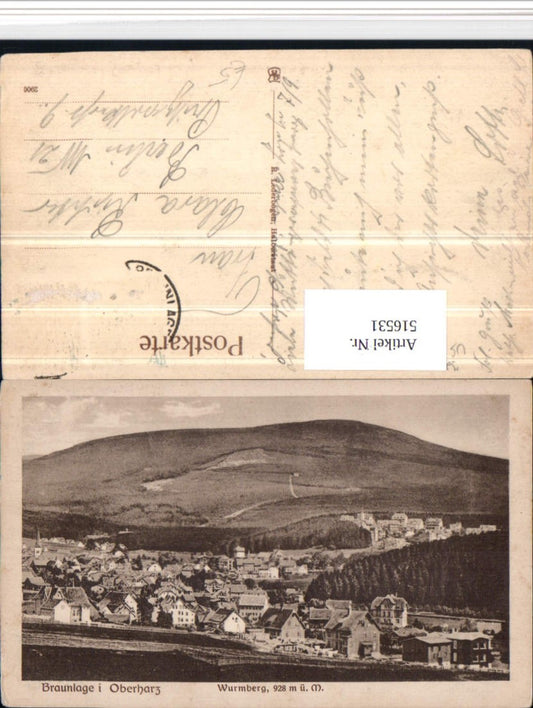 516531,Braunlage im Oberharz Totale m. Wurmberg