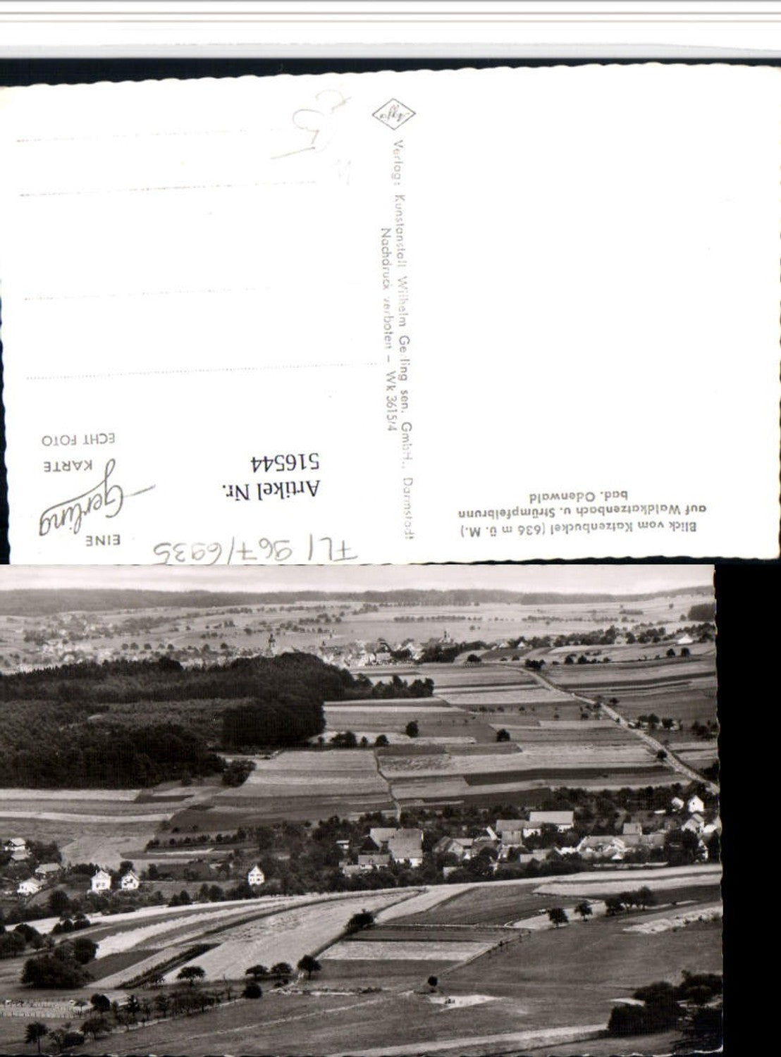 516544, View from Katzenbuckel towards Waldkatzenbach and Strümpfelbrunn