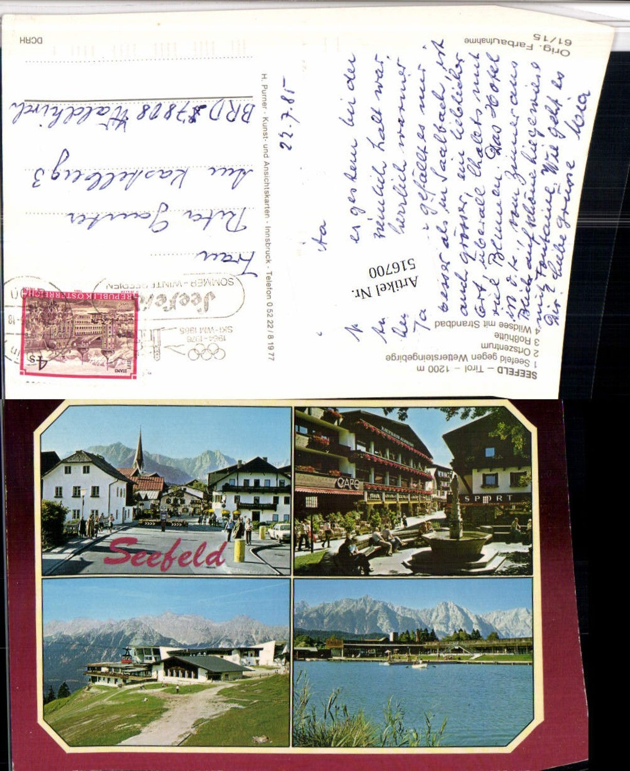 Alte Ansichtskarte – Old Postcard