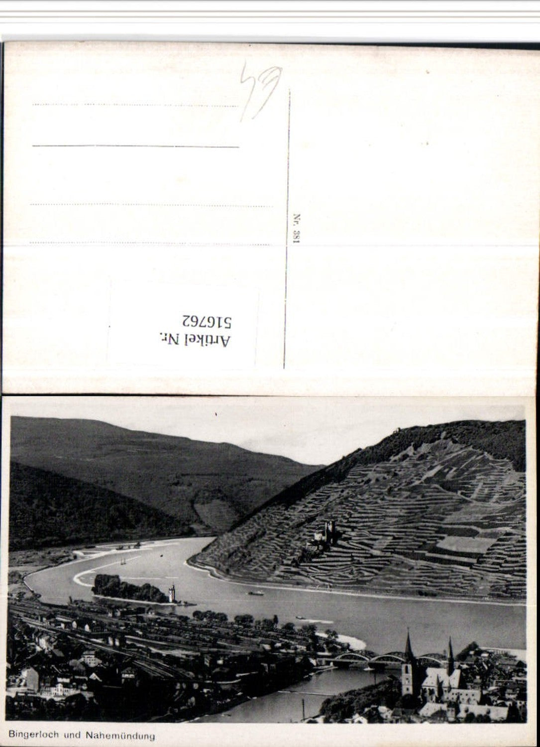 516762,Bingen am Rhein Bingerloch u. Nahemündung