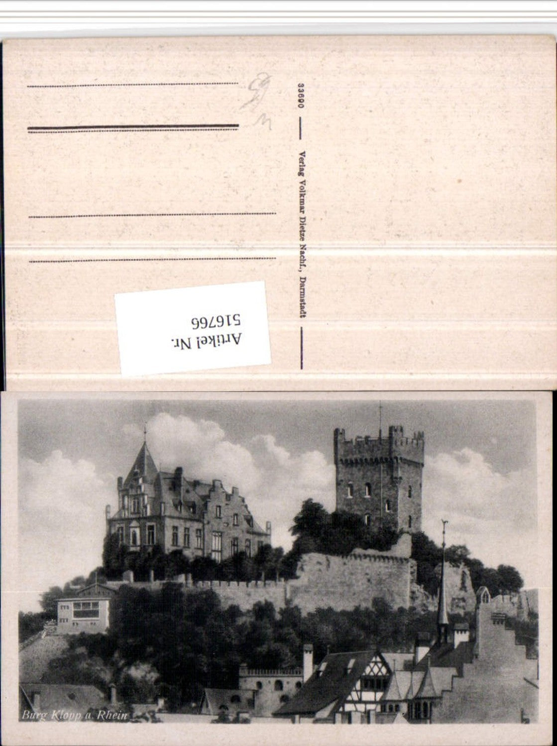 516766,Burg Klopp b. Bingen am Rhein