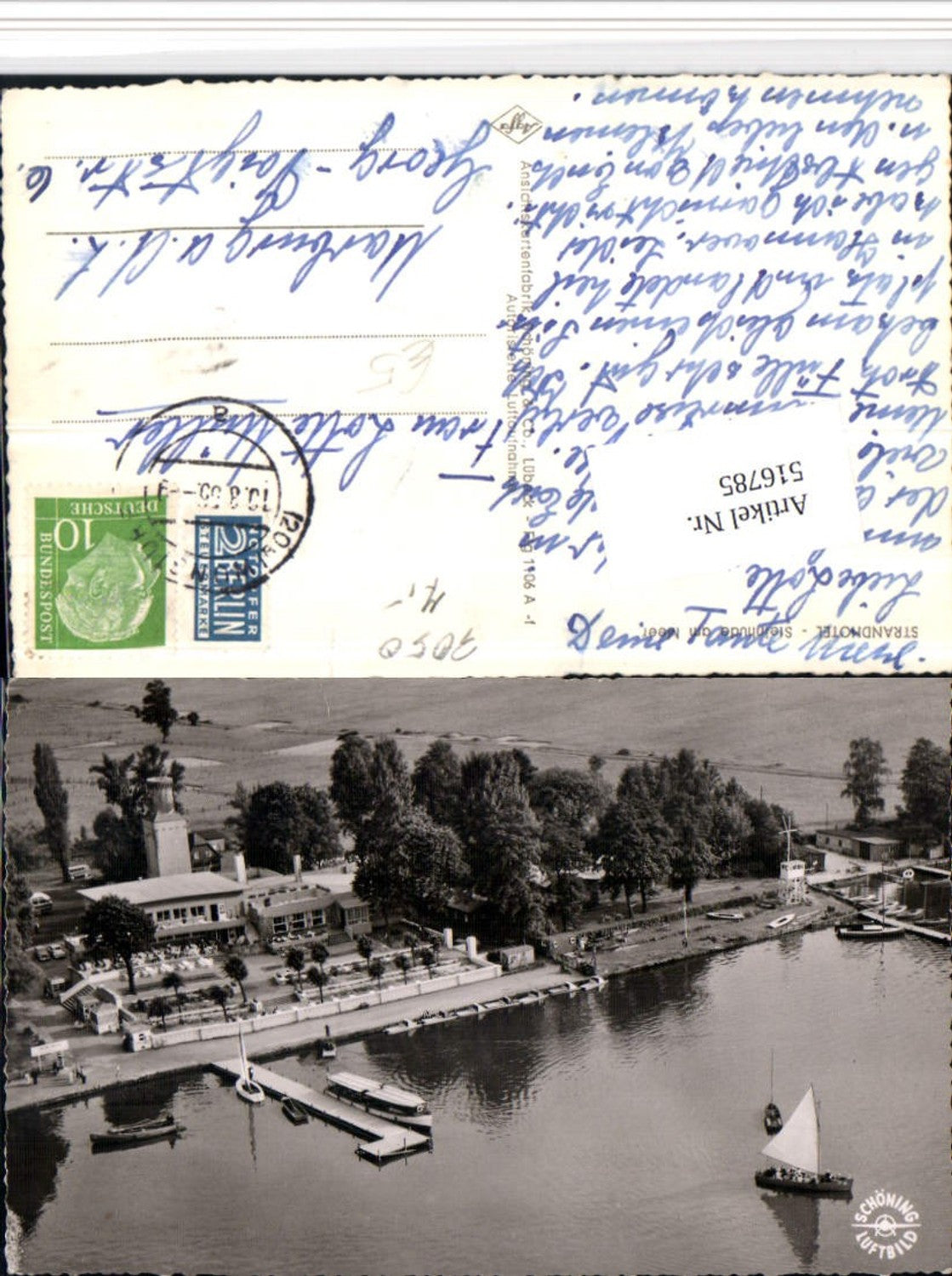 516785,Steinhude am Meer Strandhotel Segelboot Fliegeraufnahme