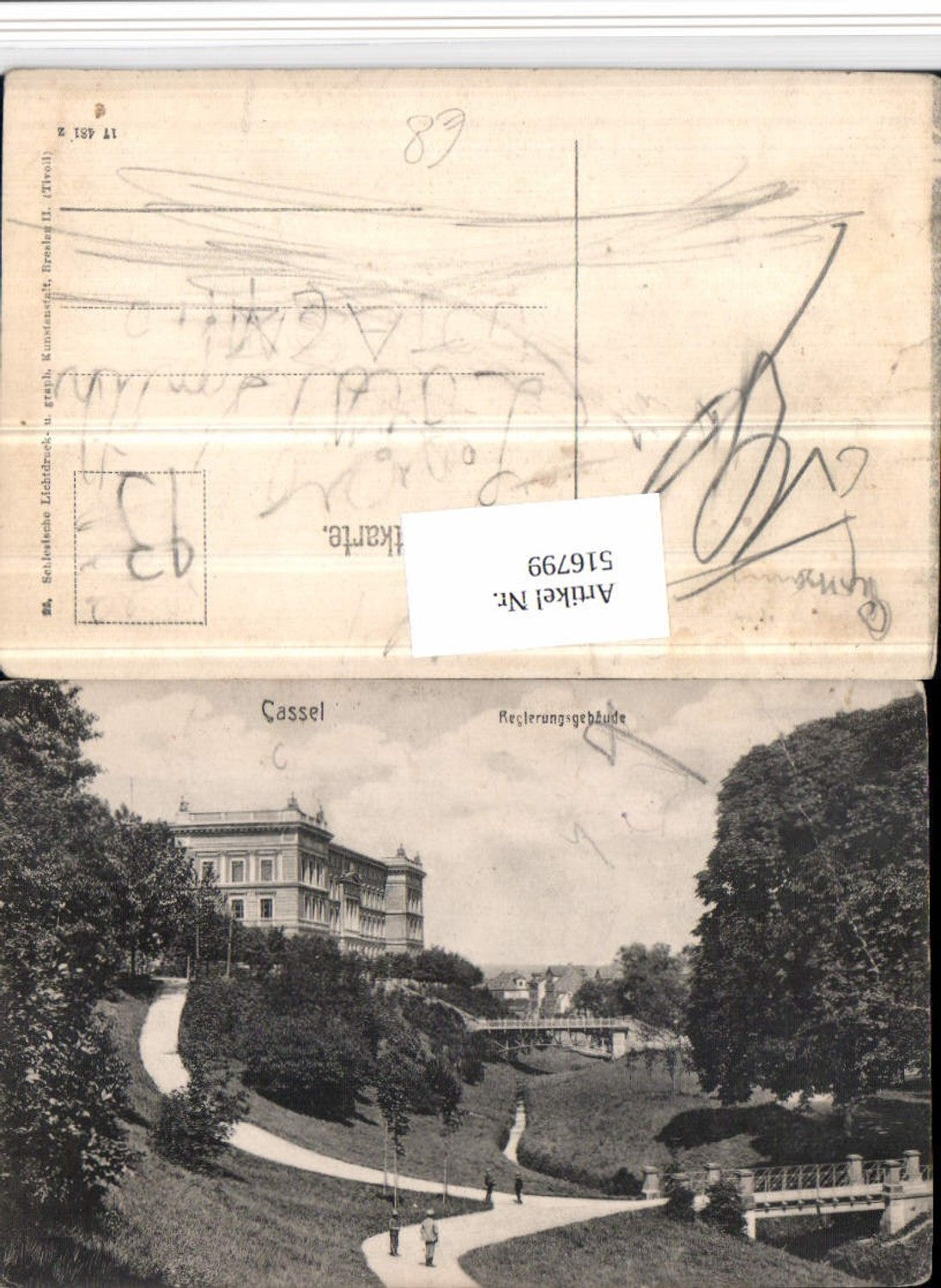 516799,Cassel Kassel Regierungsgebäude Brücken