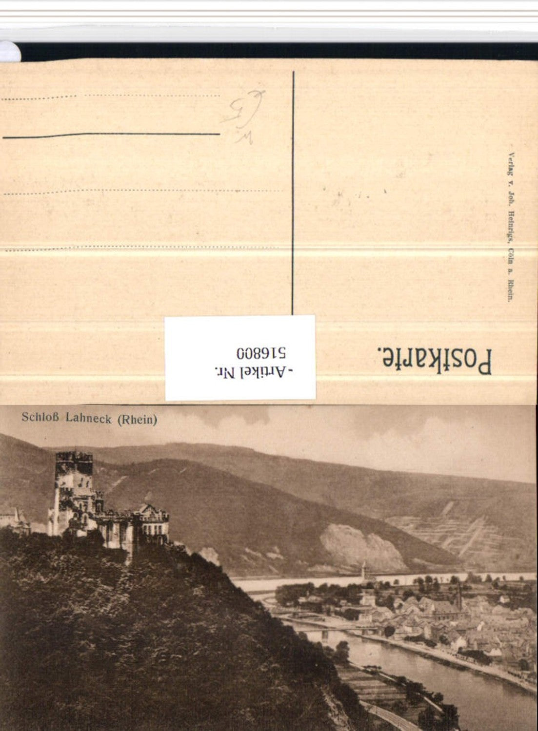 516800,Schloss Lahneck am Rhein b. Lahnstein