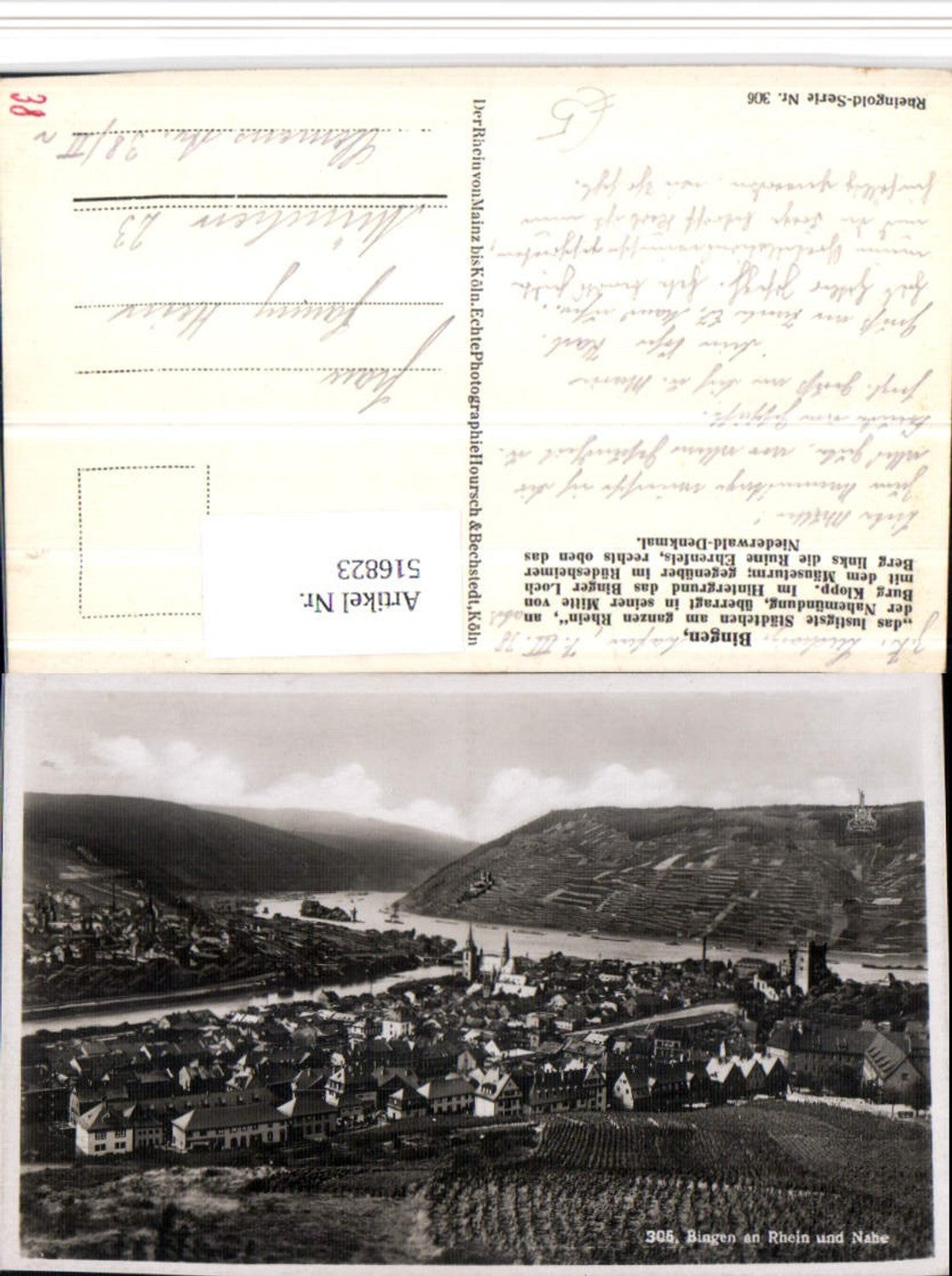 516823,Bingen am Rhein Totale m. Nahe