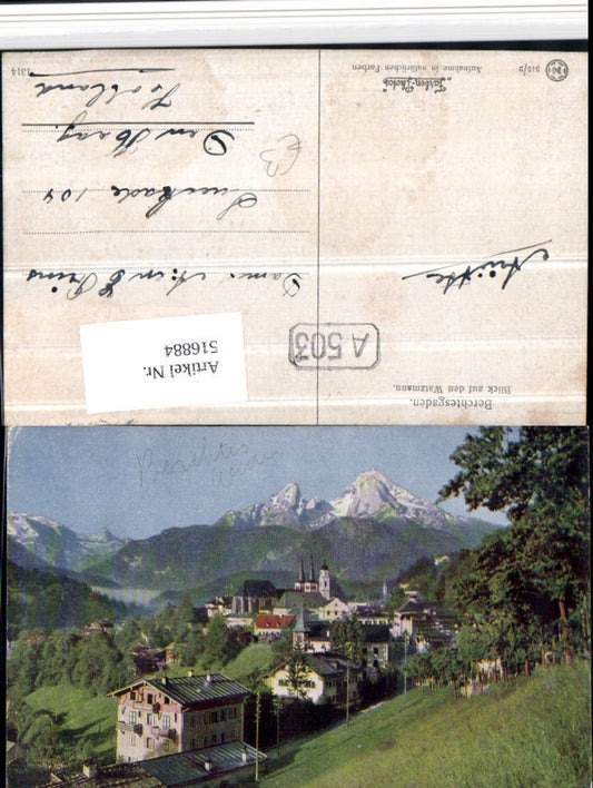516884,Berchtesgaden Totale m. Watzmann Bergkulisse