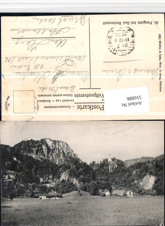 516886,St. Pangratz b. Bad Reichenhall Kirche pub Würthle & Sohn 1392