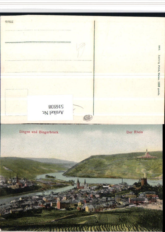 516938,Bingen u. Bingerbrück am Rhein Totale