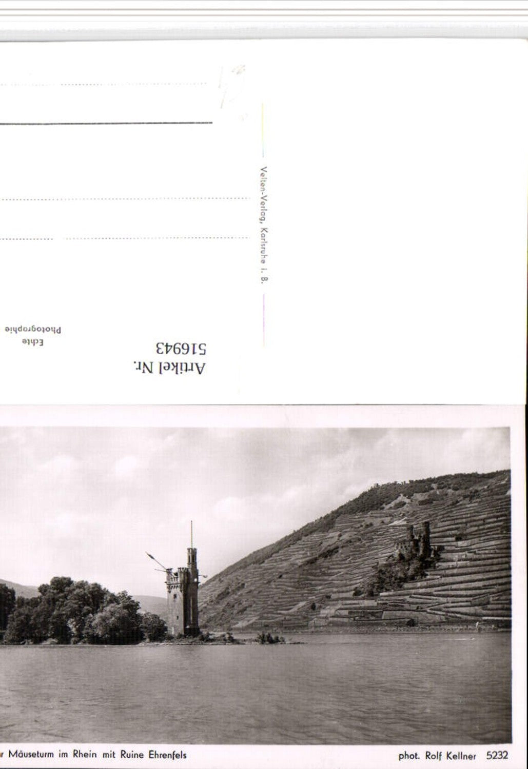 516943,Mäuseturm Turm b. Bingen am Rhein m. Ruine Ehrenfels