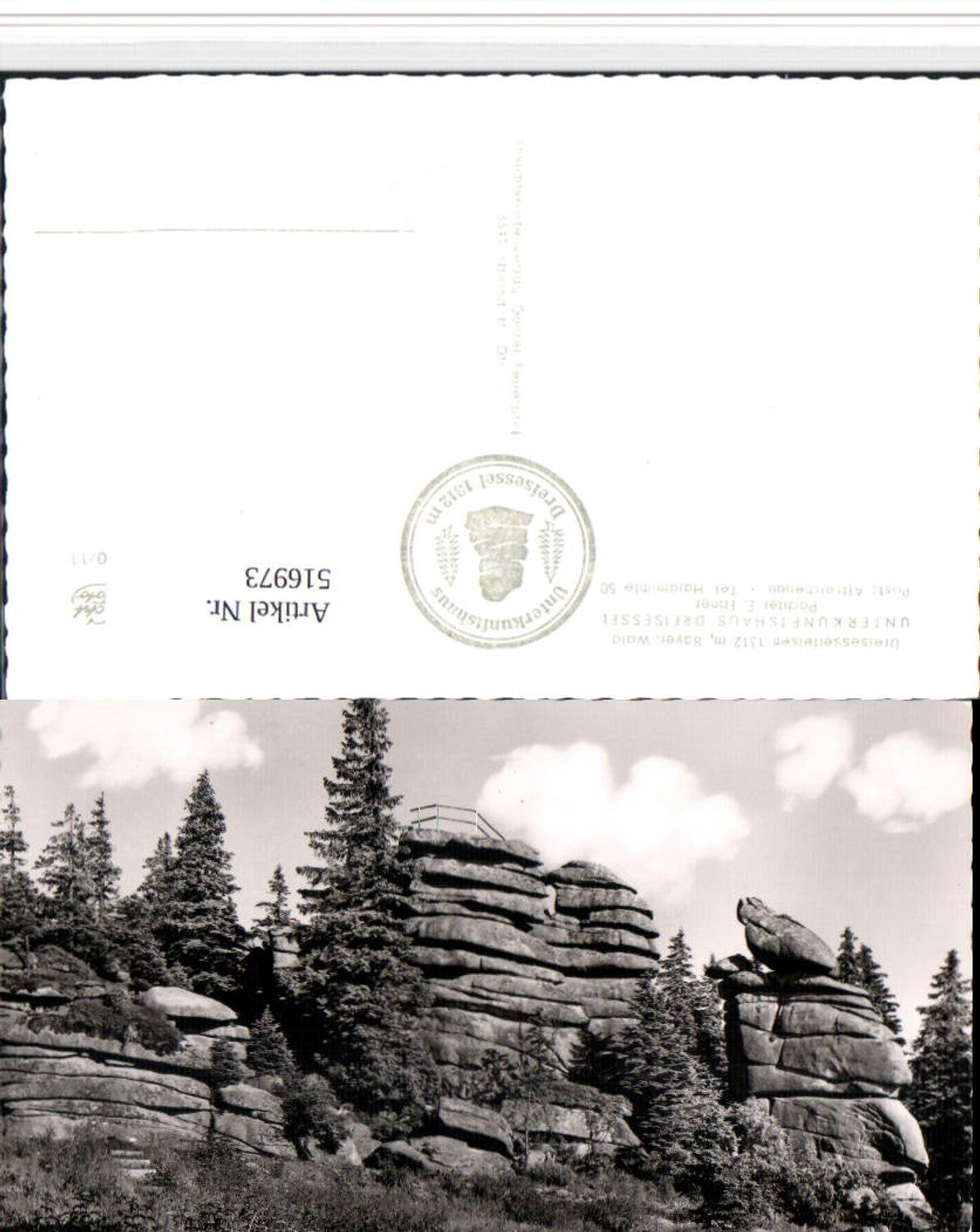 516973,Dreisessel b. Neureichenau Felsen