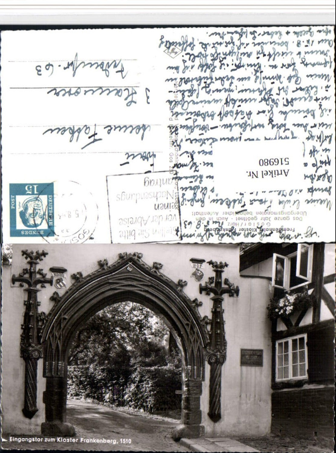 516980,Goslar am Harz Kloster Frankenberg Eingangstor Tor