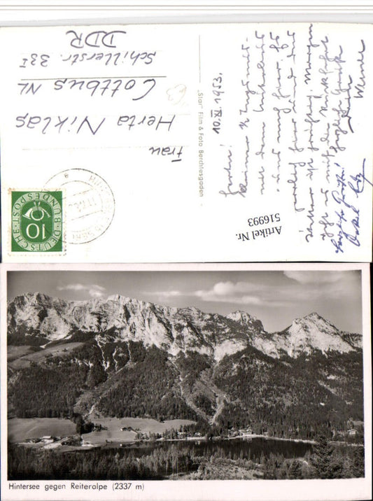 516993,Hintersee See b. Berchtesgaden m. Reiteralpe Bergkulisse