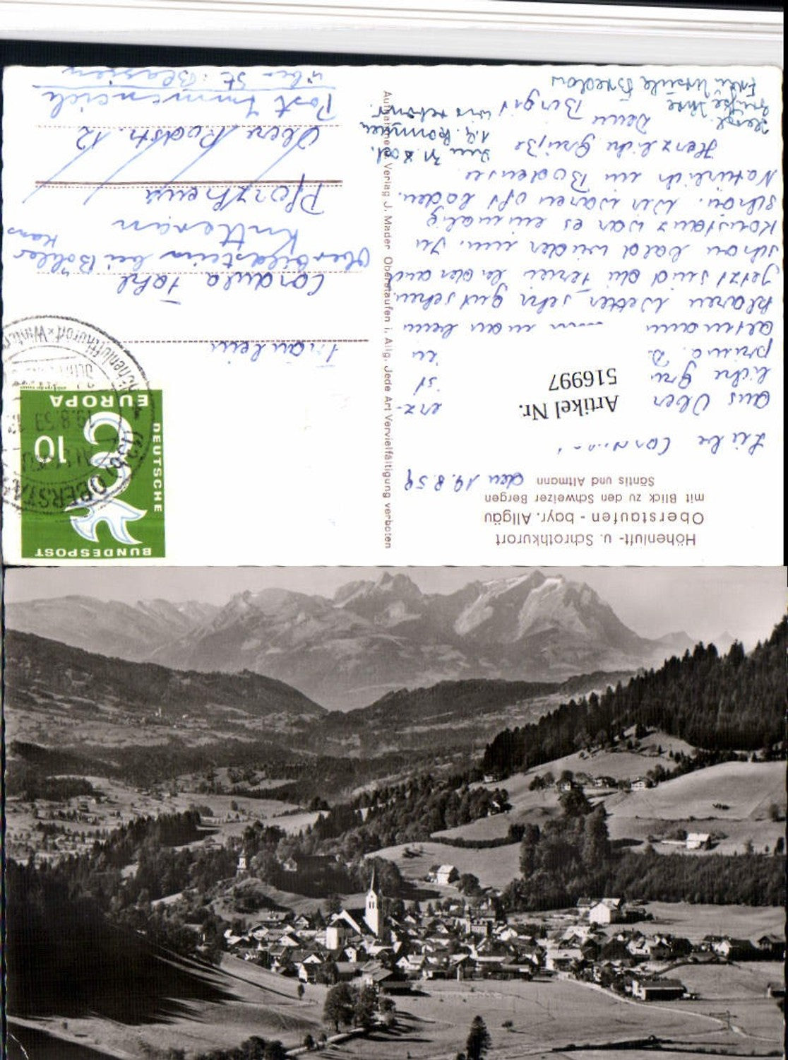516997,Oberstaufen im Allgäu Totale Bergkulisse