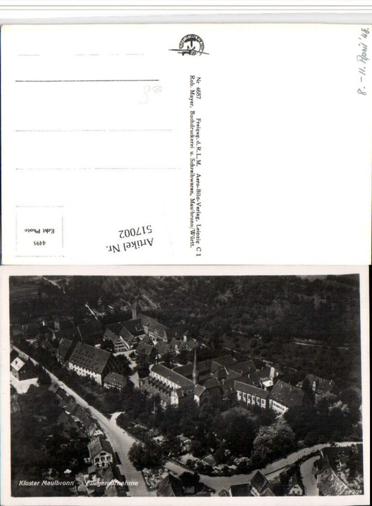 517002, Maulbronn Monastery, aerial view