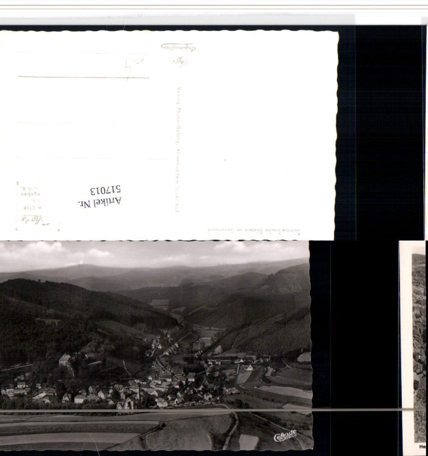 517013,Bilstein im Sauerland Totale Fliegeraufnahme