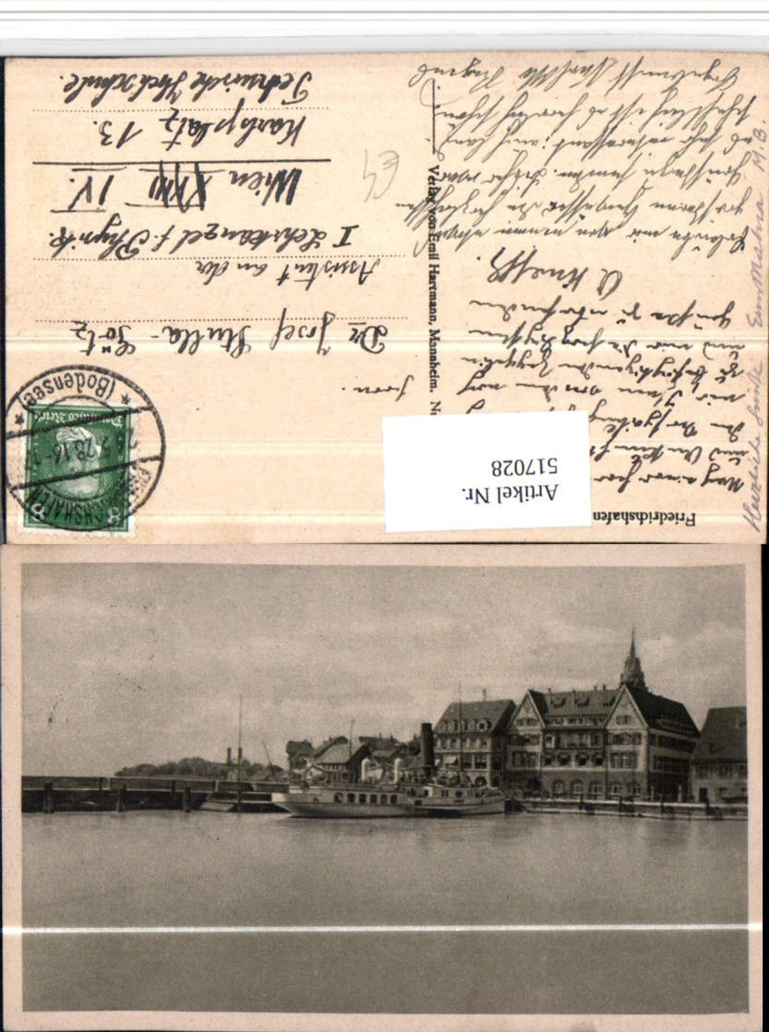 517028,Friedrichshafen am Bodensee Teilansicht Dampfer