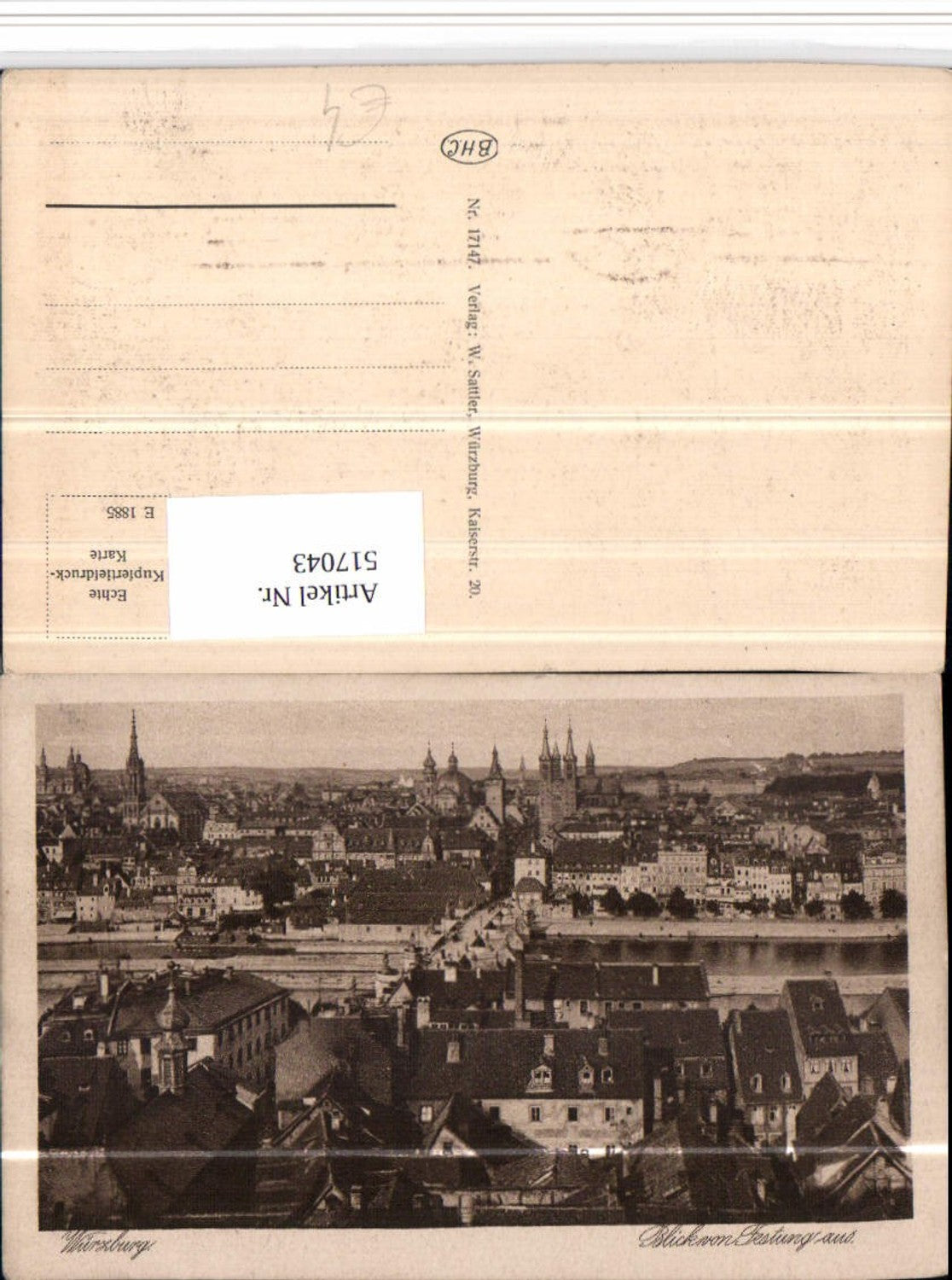 517043,Würzburg Teilansicht von der Festung