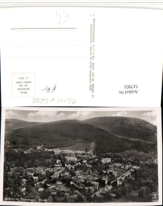 517051, Tabarz in the Thuringian Forest, aerial view