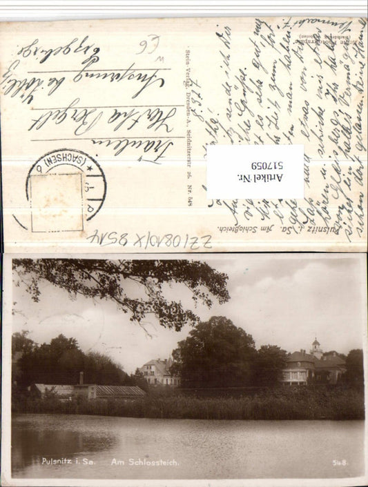 517059,Pulsnitz in Sachsen Schlossteich