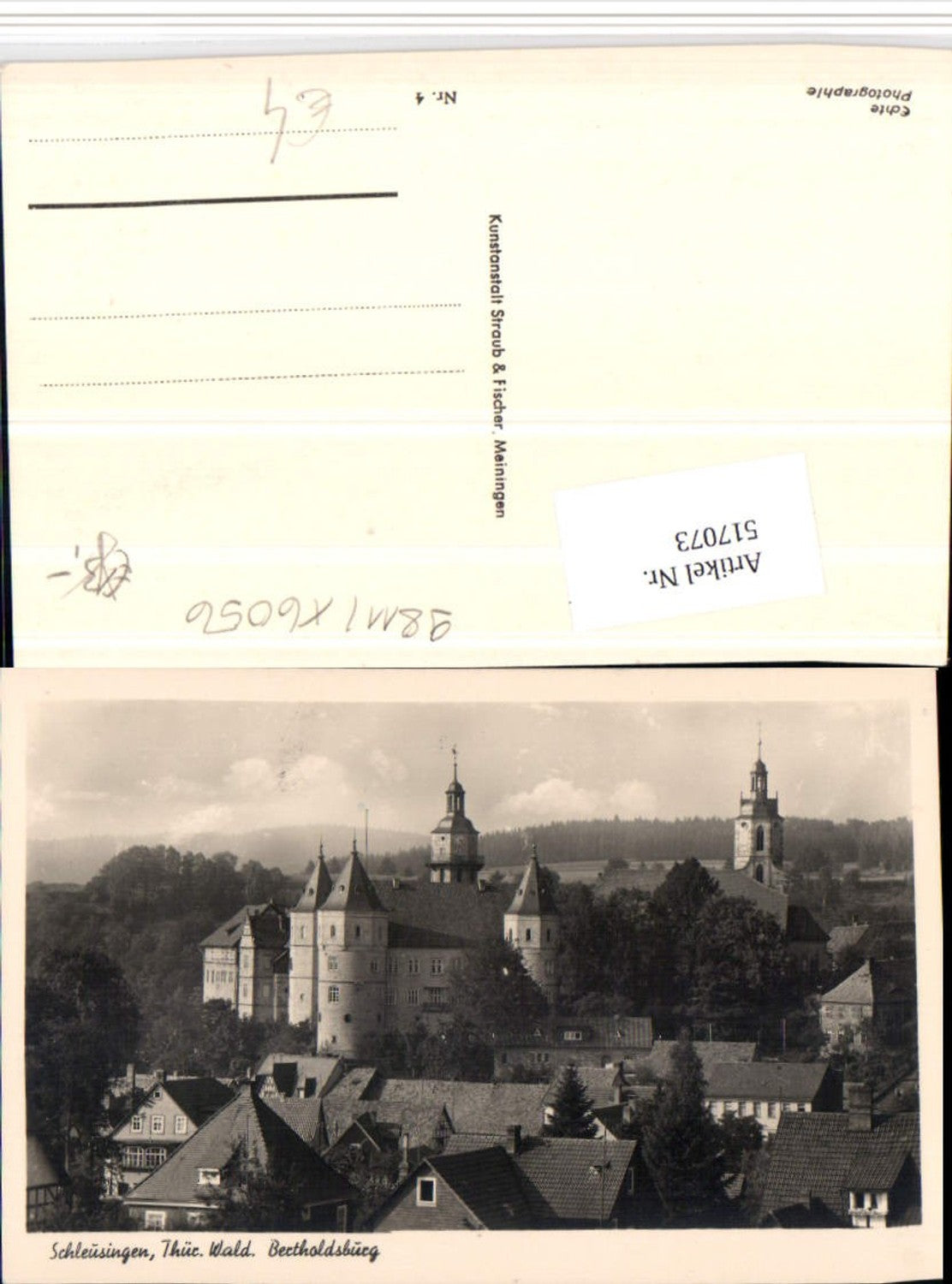 517073, Schleusingen Bertholdsburg Castle Towers