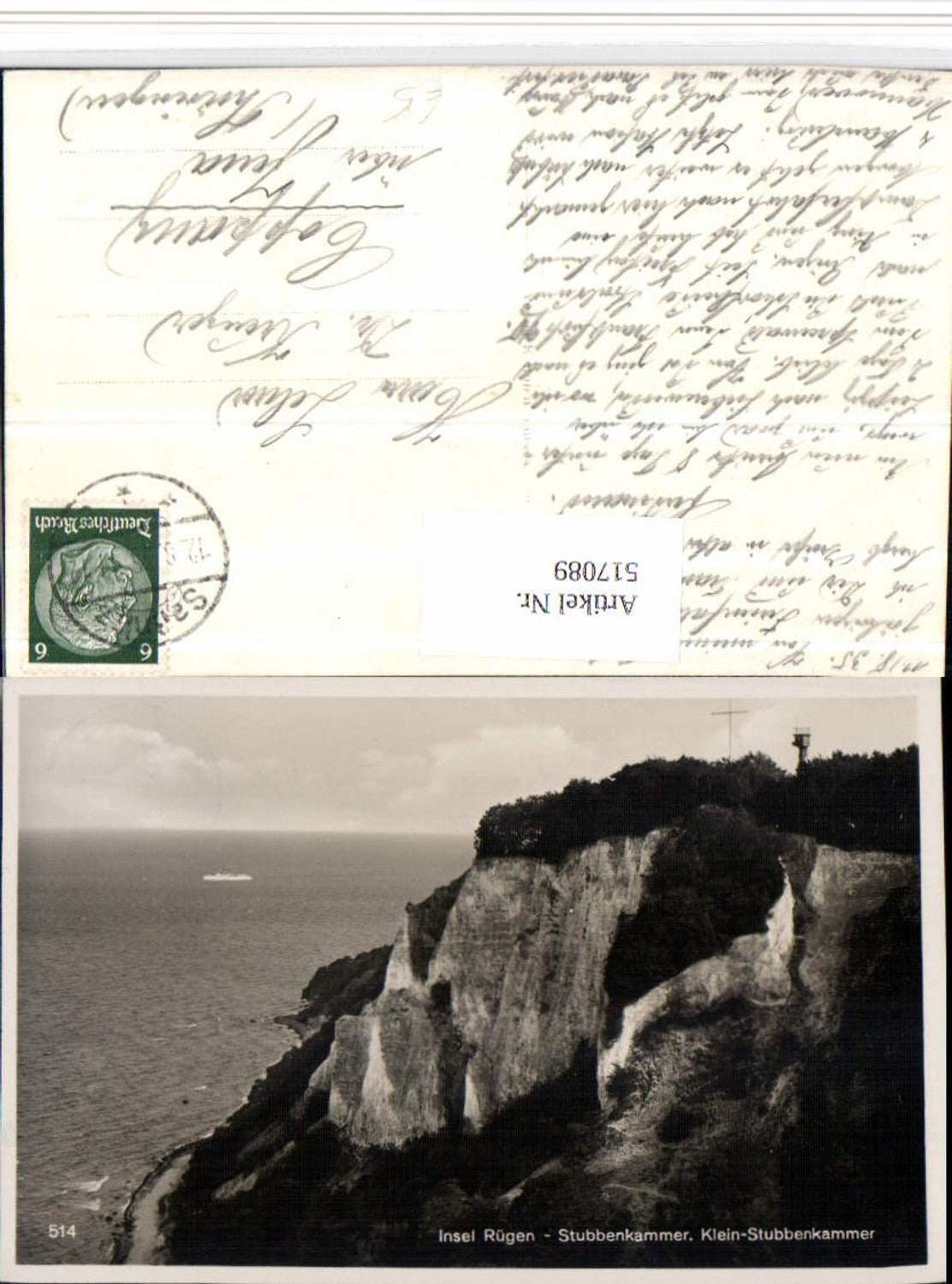 517089,Insel Rügen Stubbenkamer Klein-Stubbenkammer Klippe Steilküste