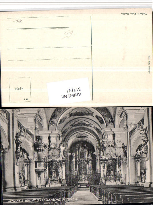 517137, St. Peter in the Black Forest, Monastery Church, Church Interior View