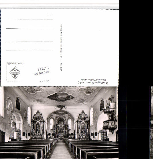517144, St. Märgen in the Black Forest, Church interior view