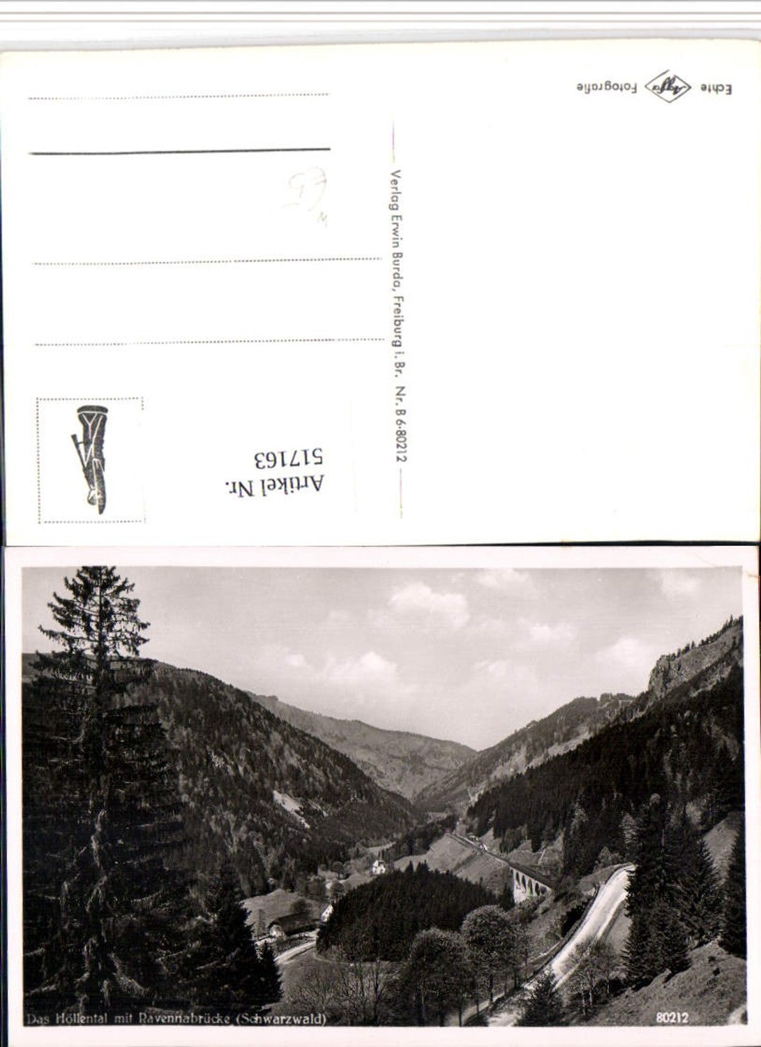 517163,Höllental m. Ravennabrücke Brücke im Schwarzwald b. Breitnau