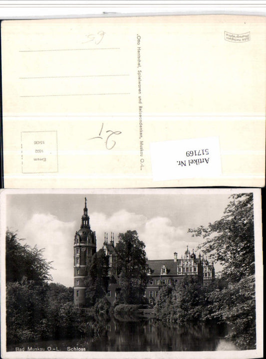 517169,Bad Muskau in d. Oberlausitz Schloss