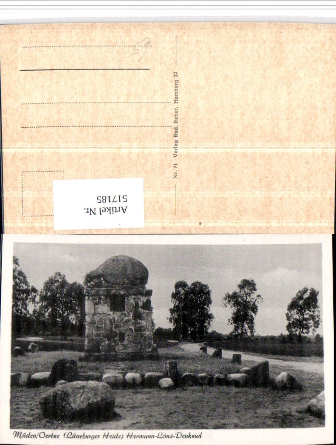 517185,Lüneburger Heide Müden Örtze Hermann-Löns-Denkmal