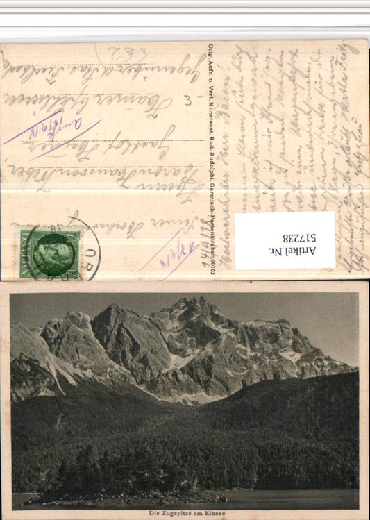 517238,Zugspitze am Eibsee b. Grainau Bergkulisse