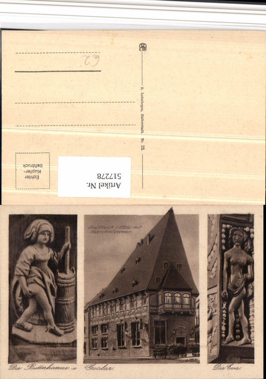 517278,Goslar Brusttuch Butterhanne Eva Mehrbildkarte
