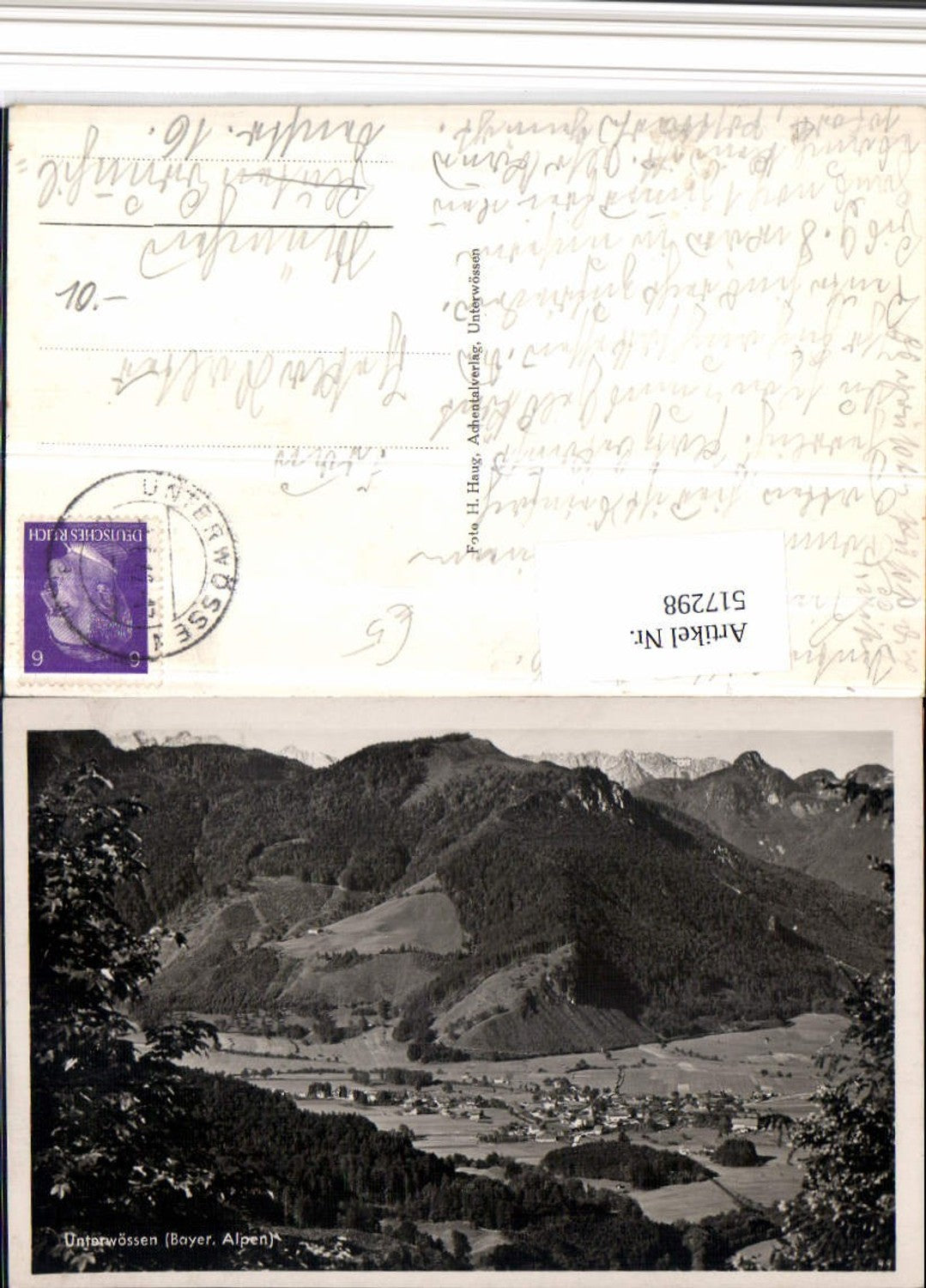 517298,Unterwössen Totale Bergkulisse
