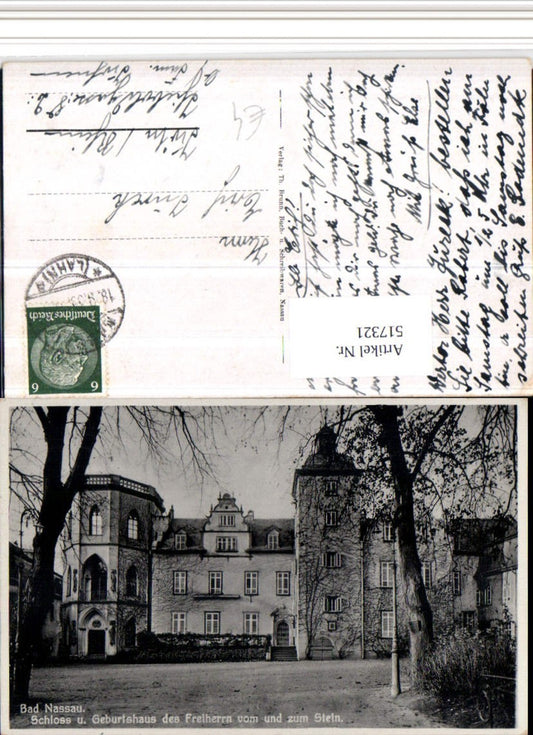 517321,Bad Nassau Schloss u. Geburtshaus des Freiherrn vom und zum Stein