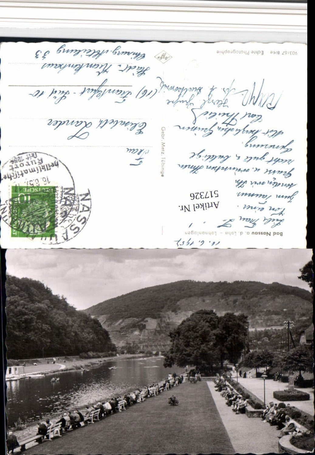 517326,Bad Nassau an d. Lahn Lahnanlagen Fluss