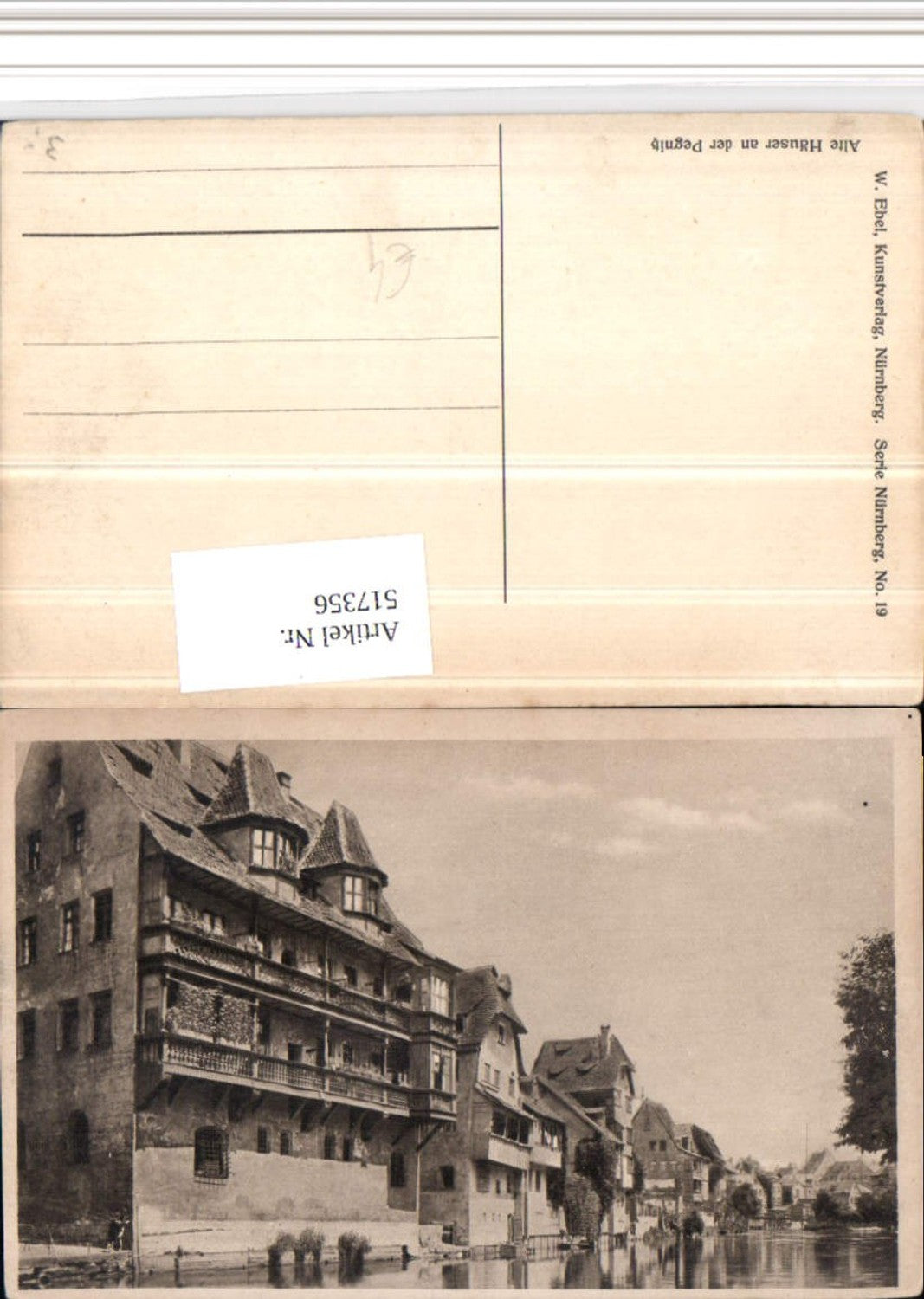 517356,Nürnberg Alte Häuser an d. Pegnitz Fluss Kanal