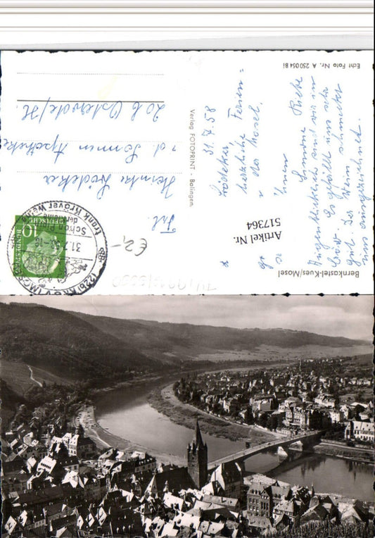 517364,Bernkastel-Kues an d. Mosel Totale Brücke