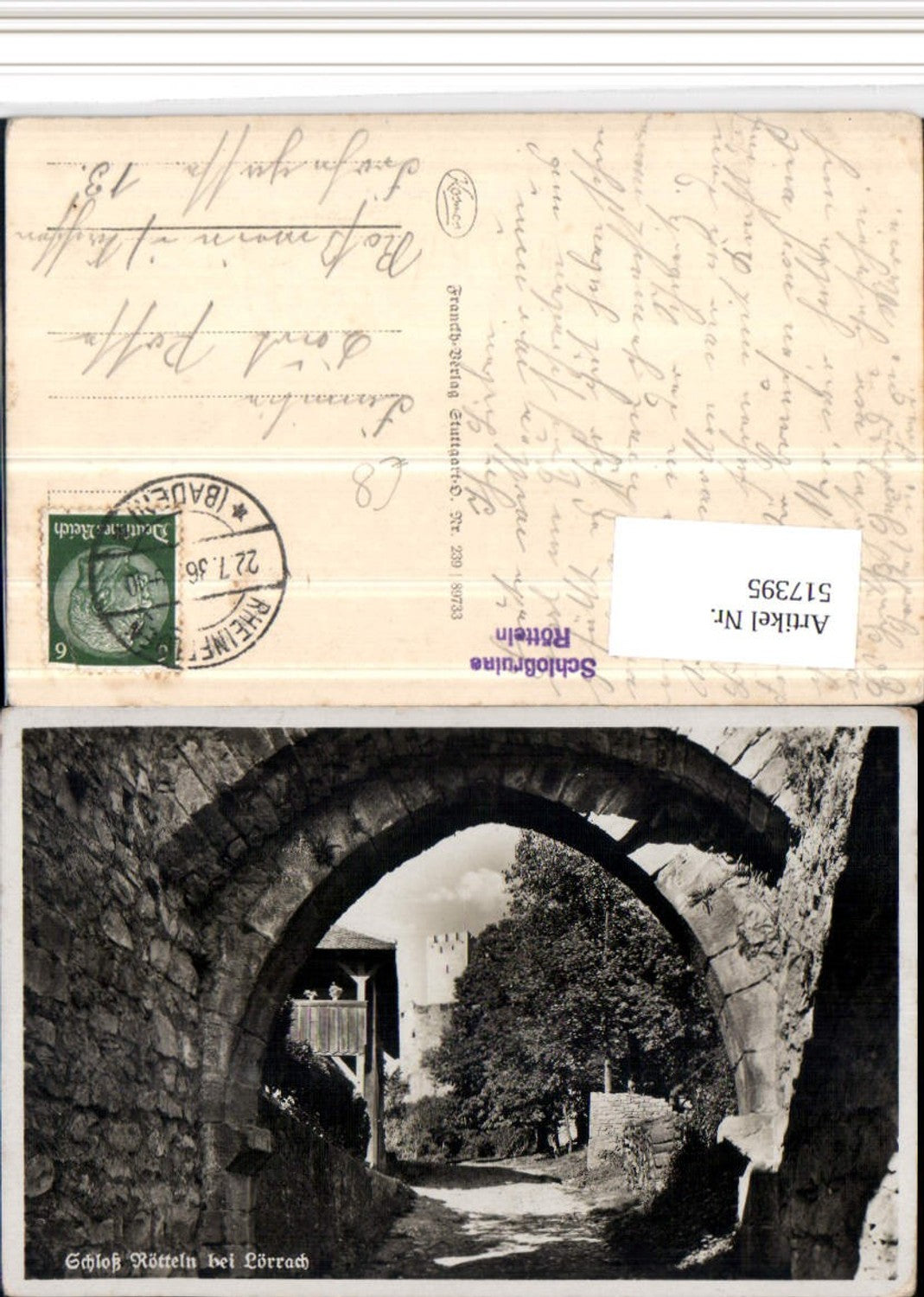 517395,Schloss Rötteln b. Lörrach Motiv Tor