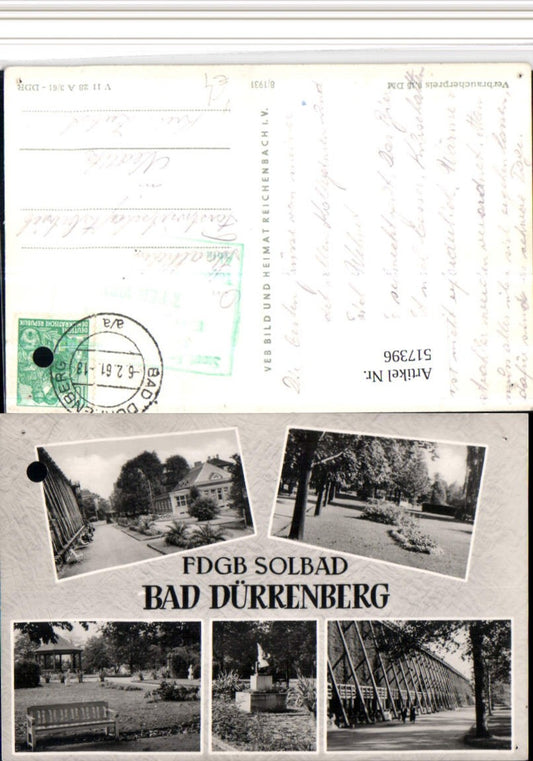 517396,Bad Dürrenberg Gradierwerk Kurpark Mehrbildkarte pub VEB