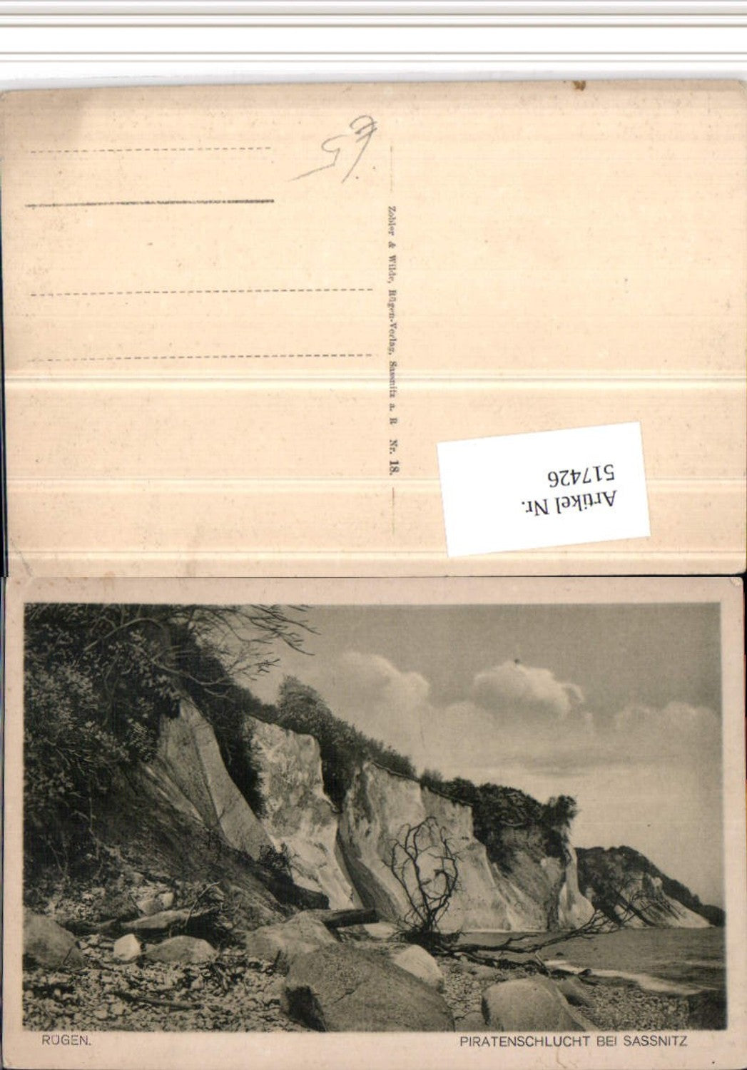 517426,Insel Rügen Piratenschlucht b. Sassnitz Steilküste