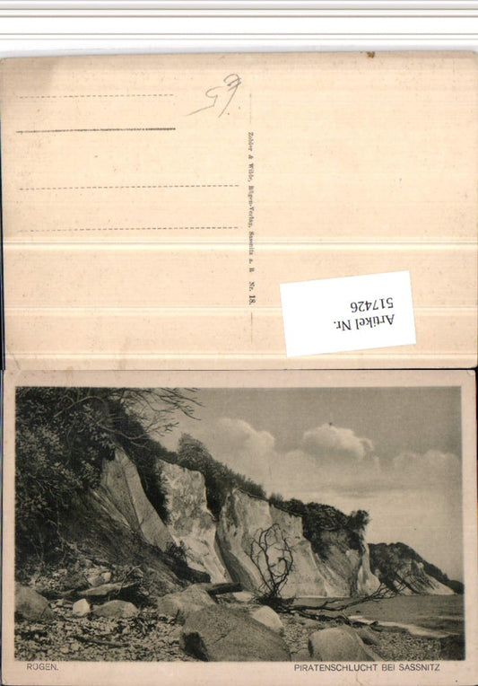 517426,Insel Rügen Piratenschlucht b. Sassnitz Steilküste
