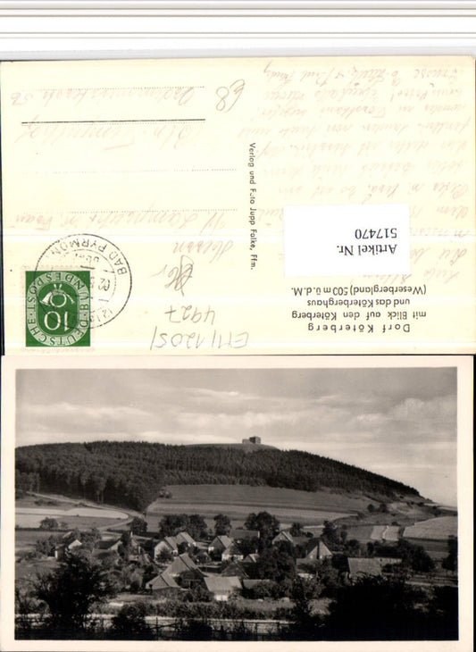 517470,Dorf Köterberg Teilansicht m. Köterberghaus