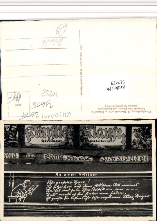 517479,Detmold Künstlerklause H. Niederbracht Detail