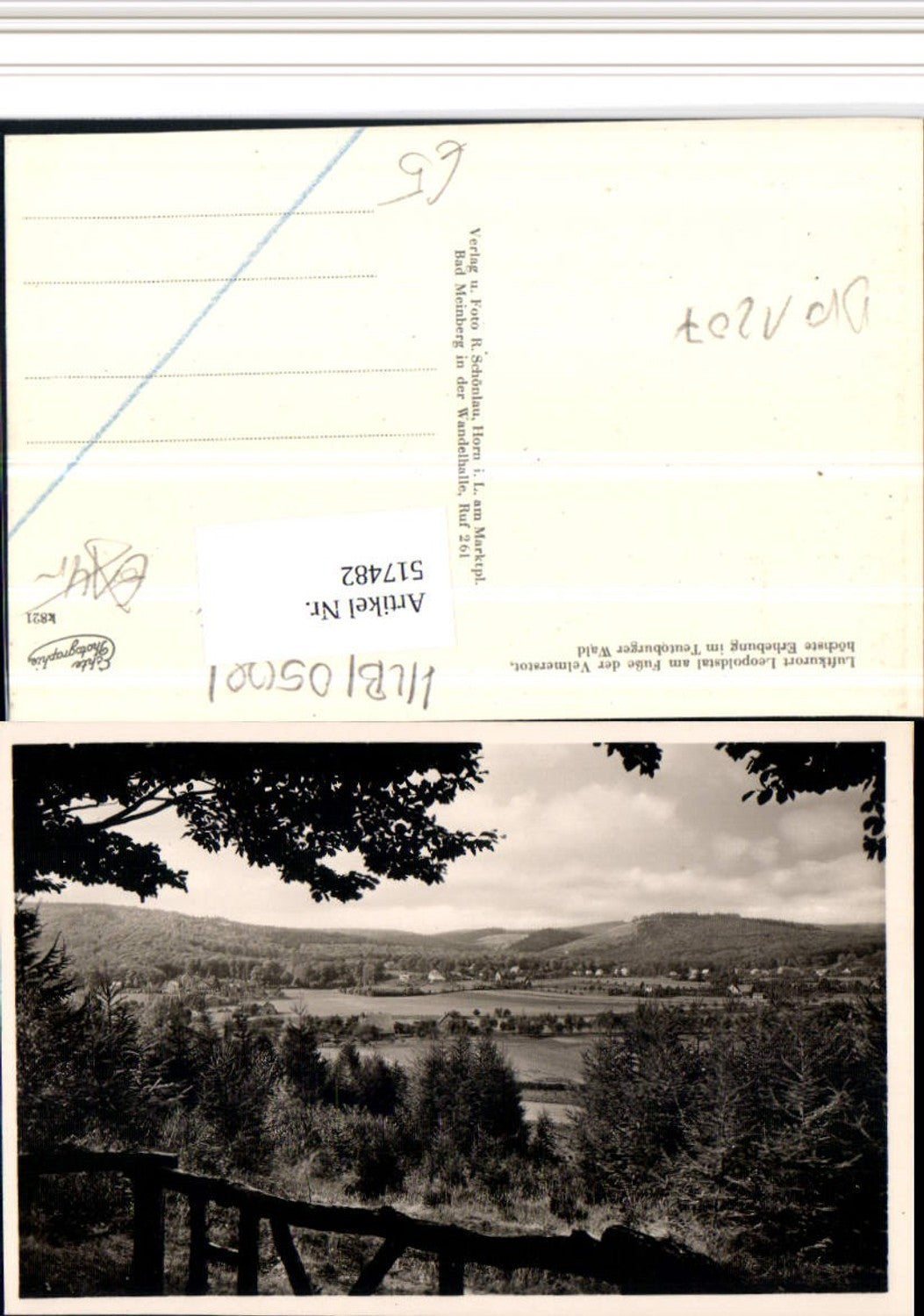 517482,Leopoldstal am Fuße der Velmerstot Teilansicht