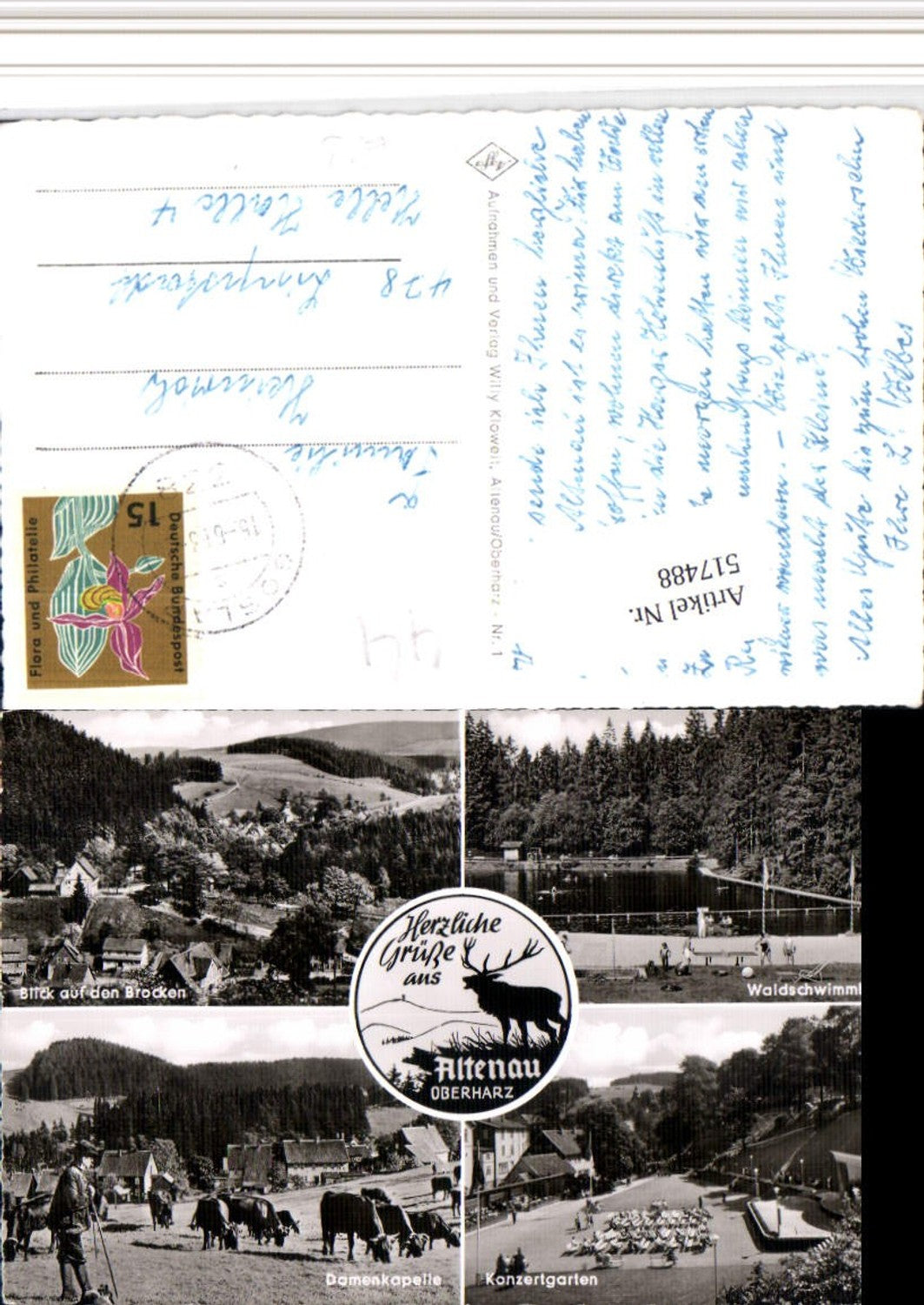 517488,Altenau im Oberharz Schwimmbad Konzertgarten Mehrbildkarte