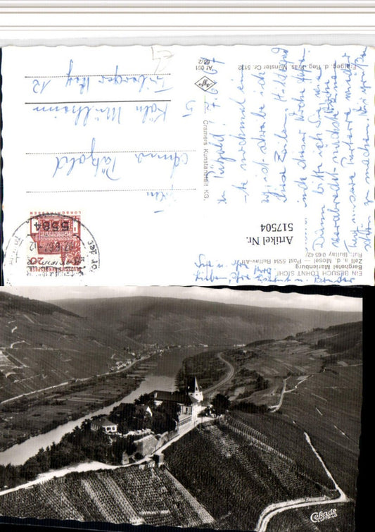 517504,Zell an d. Mosel Berghotel Marienburg Fliegeraufnahme