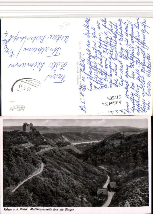 517505,Kobern an d. Mosel Matthiaskapelle u. Burgen